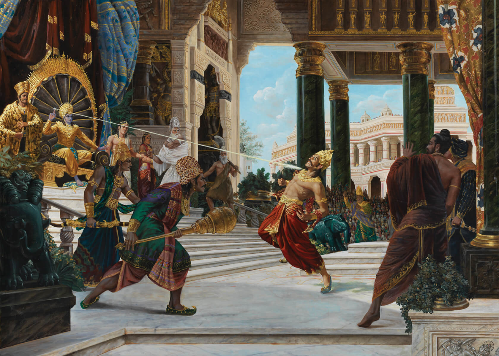 Shishupala insulting Krishna